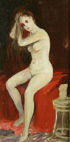 George Benjamin Luks Seated Nude Germany oil painting art